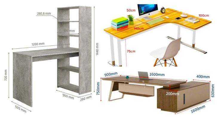 Tiêu chuẩn kích thước bàn làm việc văn phòng