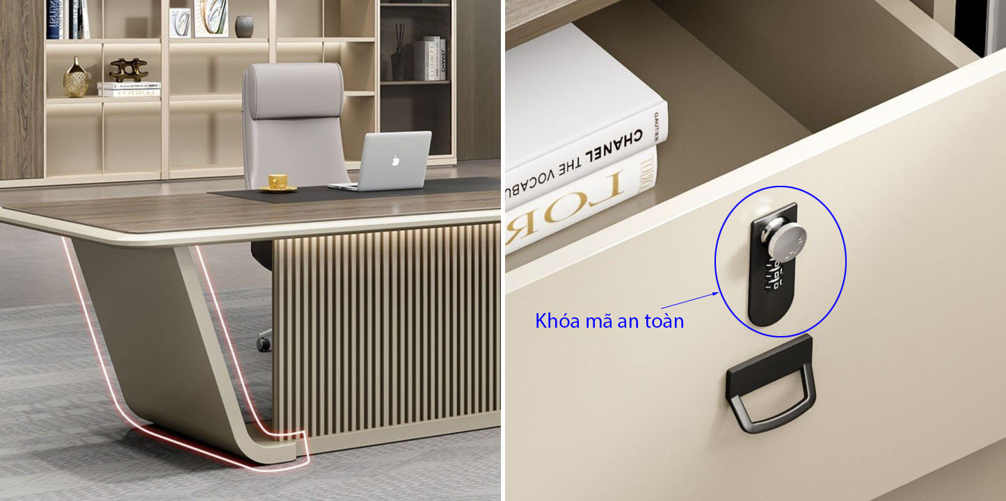 Thiết kế chuyên nghiệp của bàn Luxury DE2406
