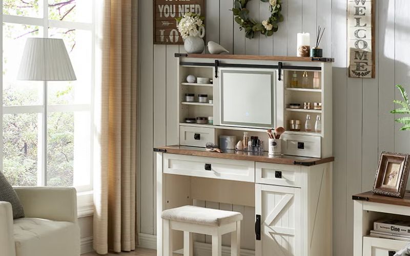 Ưu nhược điểm của bàn trang điểm kết hợp với làm việc