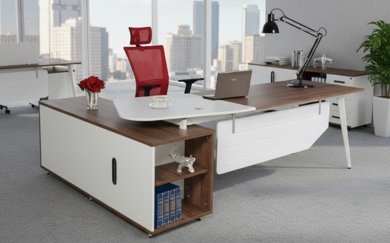 Bàn làm việc LUXP240C10 dành cho giám đốc 