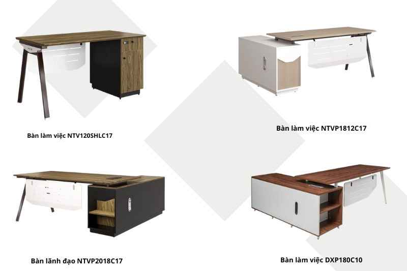 Bàn chữ L chân sắt hội tụ đầy đủ các tính năng tiện lợi