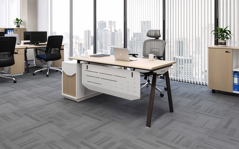 Mẫu bàn làm việc NTVP1812C17 dành cho không gian quản lý, giám đốc
